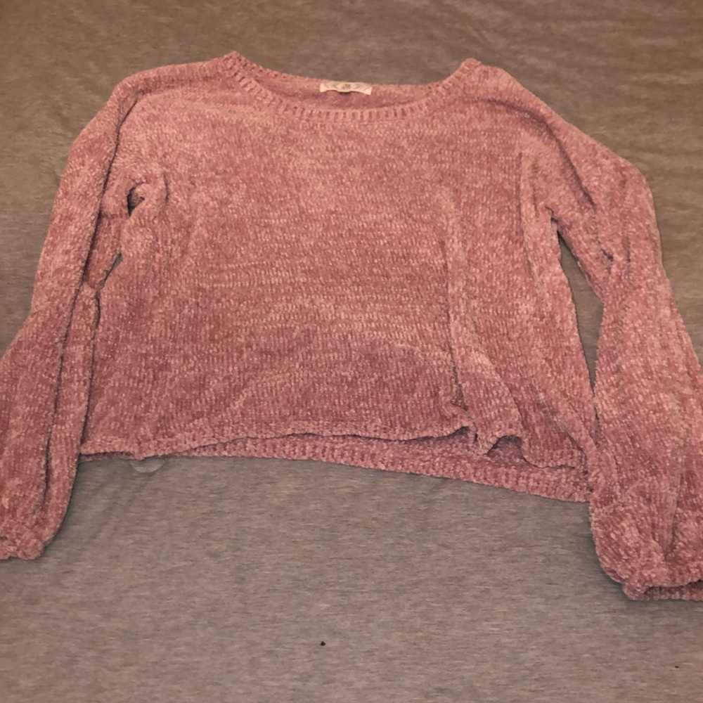 Pink/purple chenille sweater